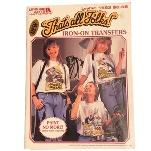 Vintage That’s All Folks Looney Tunes iron on transfers New